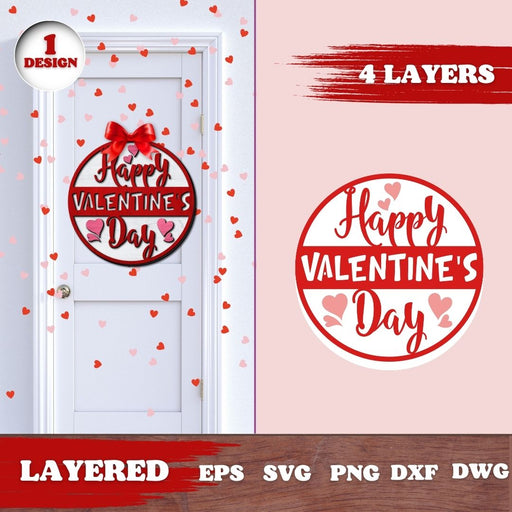 Valentines Day Sign laser cut - svgocean