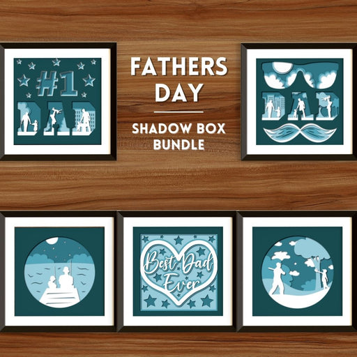 Fathers Day Shadow Box - Svg Ocean