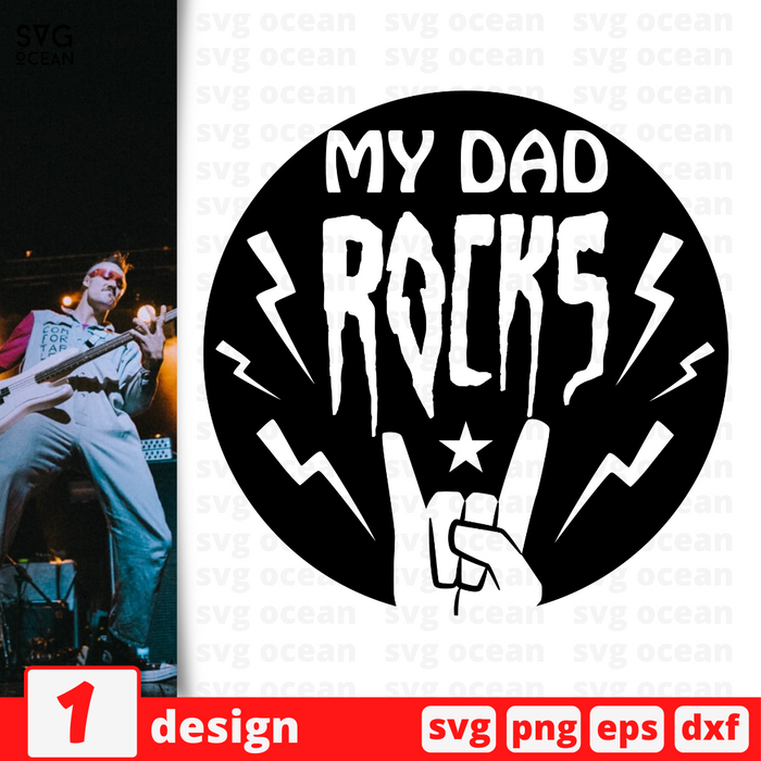 My dad rocks SVG bundle - Svg Ocean