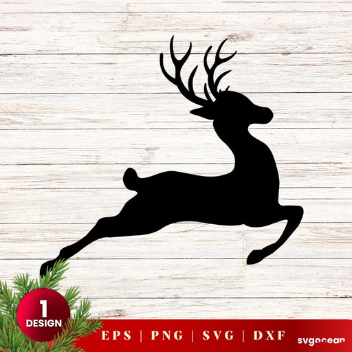 Christmas Deer Svg - Svg Ocean
