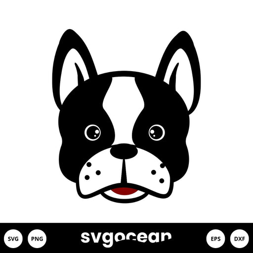 Boston Terrier Svg - Svg Ocean