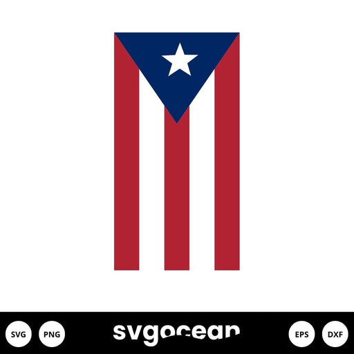 Puerto Rico Flag SVG Free - Svg Ocean