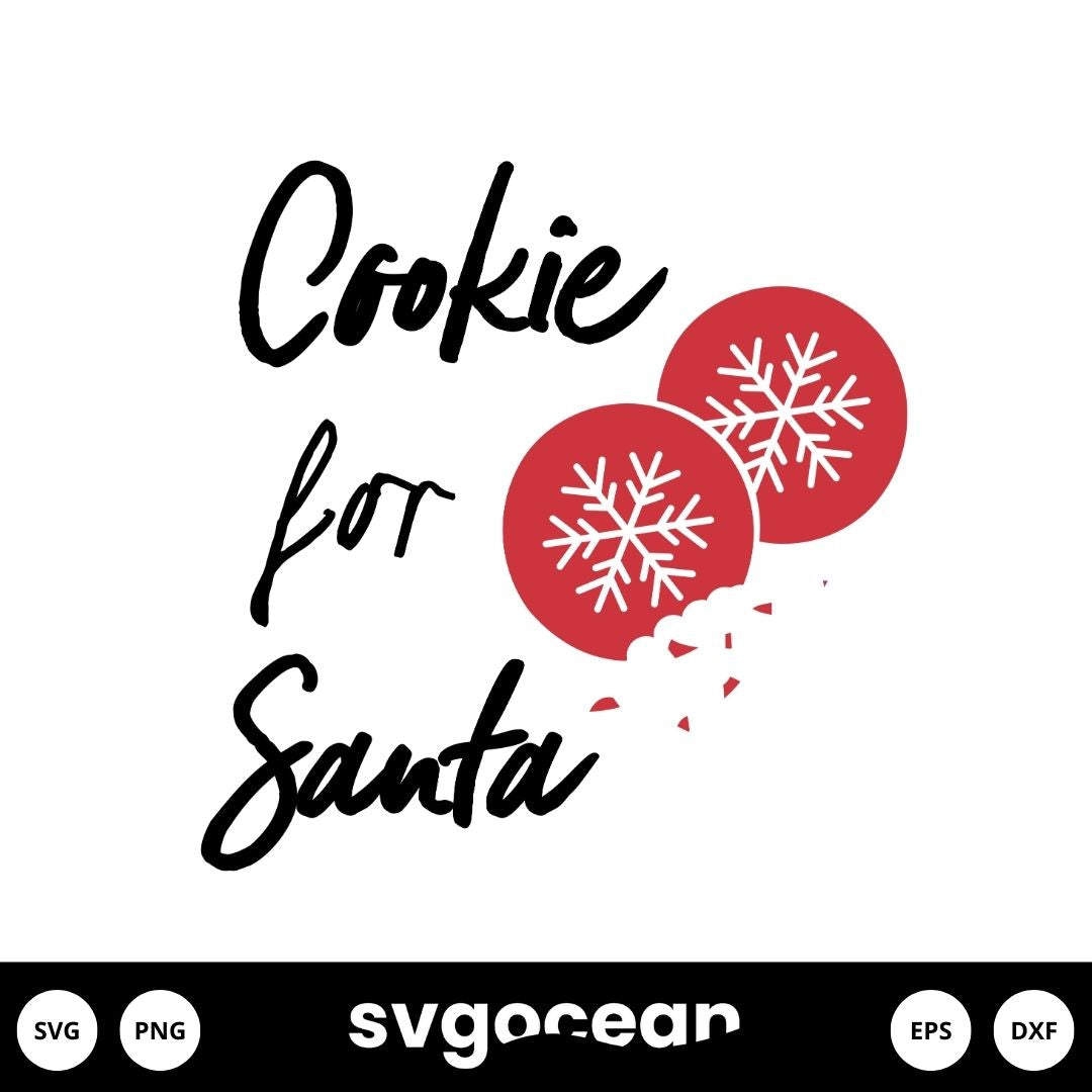 Cookie For Santa Svg vector for instant download - Svg Ocean — svgocean