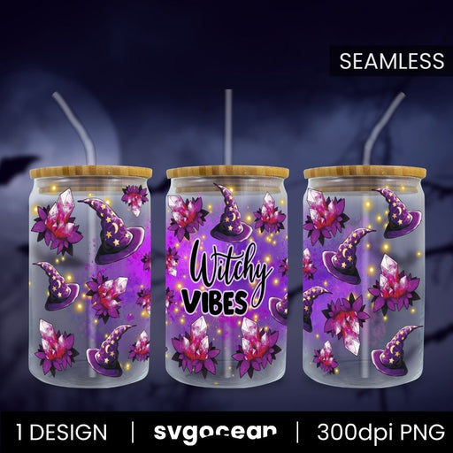 Witchy Vibes Can Glass PNG - Svg Ocean