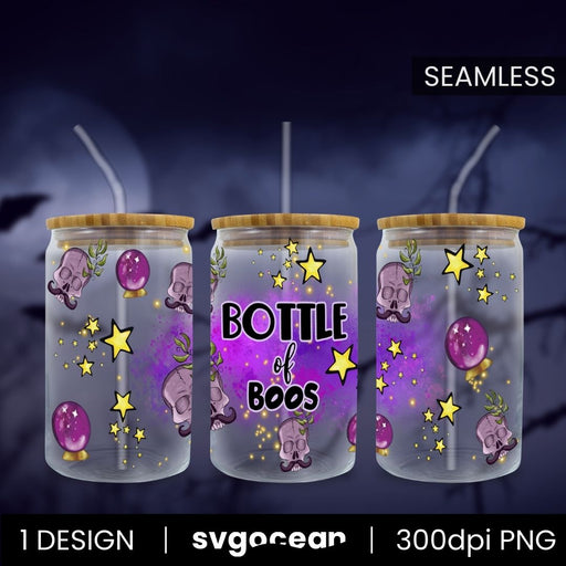 Bottle Of Boos Can Glass PNG - Svg Ocean