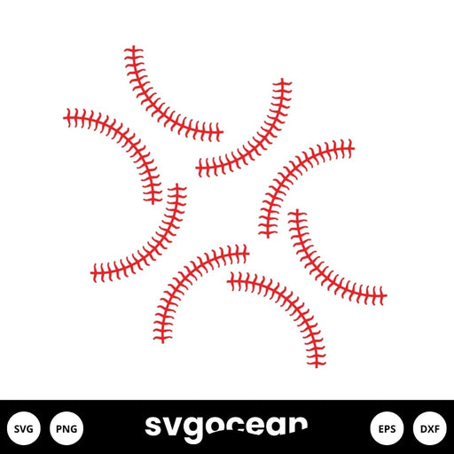 Baseball Laces SVG - Svg Ocean