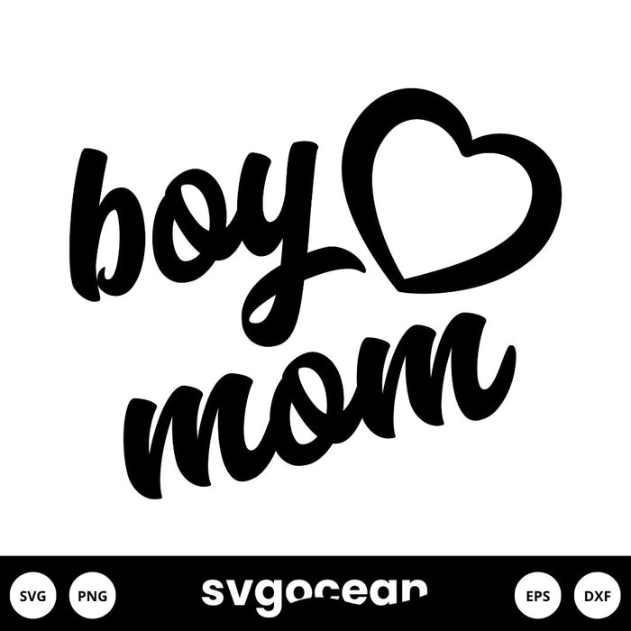 Boy Mom SVG Free - Svg Ocean