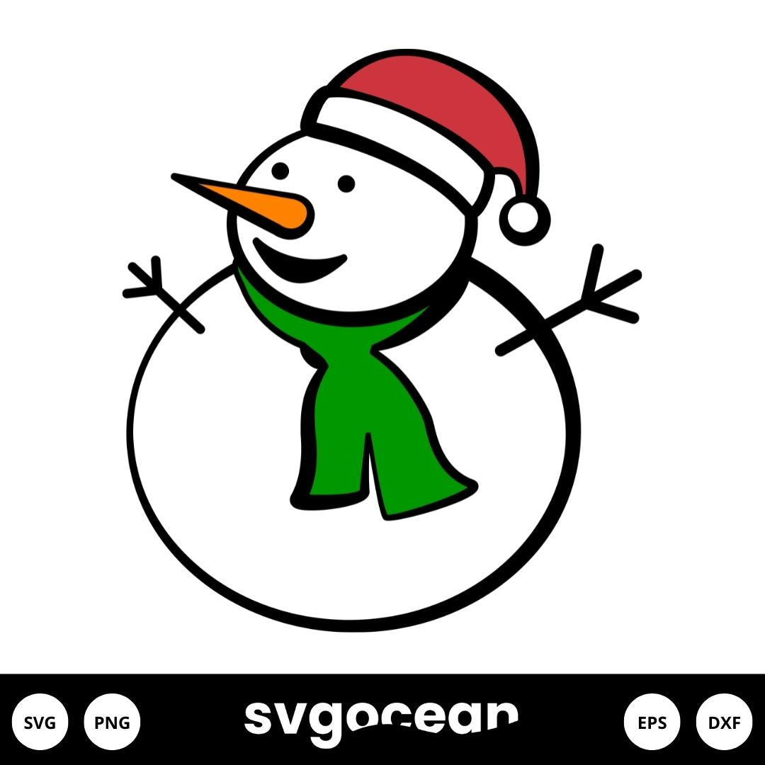 Cricut Snowman Svg Free vector for instant download Svg Ocean — svgocean