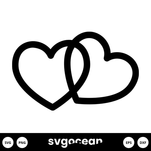 Double Hearts SVG - Svg Ocean