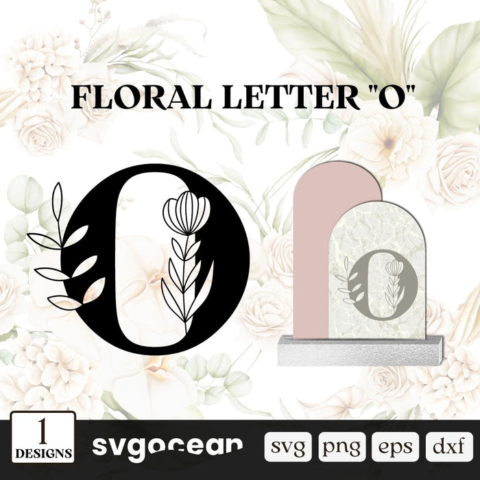 Herbal Letter O SVG - Svg Ocean