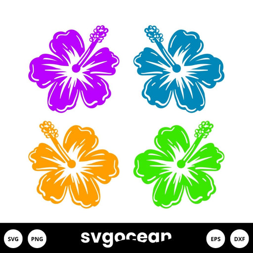 Tropical Flowers SVG - Svg Ocean