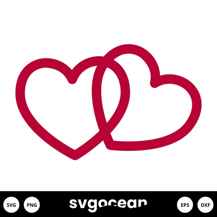 Double Heart SVG - Svg Ocean