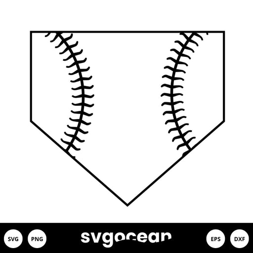Baseball Home Plate SVG - Svg Ocean
