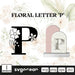 Floral Letter P SVG - Svg Ocean