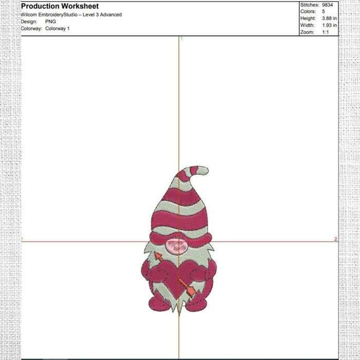 Valentines Gnome Embroidery Designs - Svg Ocean