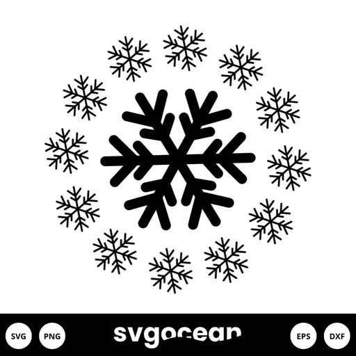 Free Snowflakes Outline Vector - Download in Illustrator, EPS, SVG