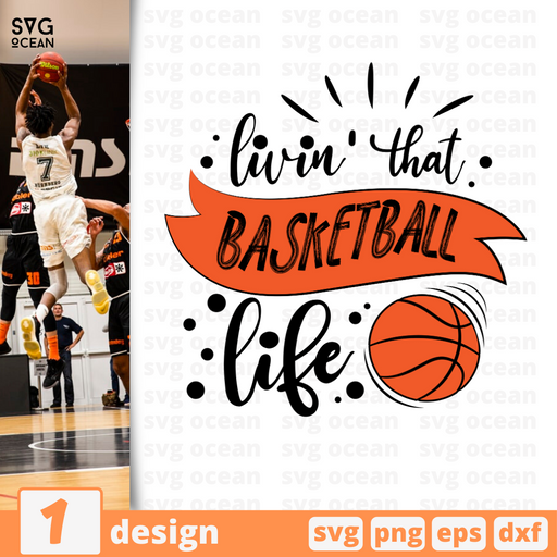 Livin' that basketball life SVG vector bundle - Svg Ocean