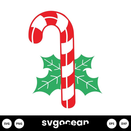 Candy Cane Svg - Svg Ocean