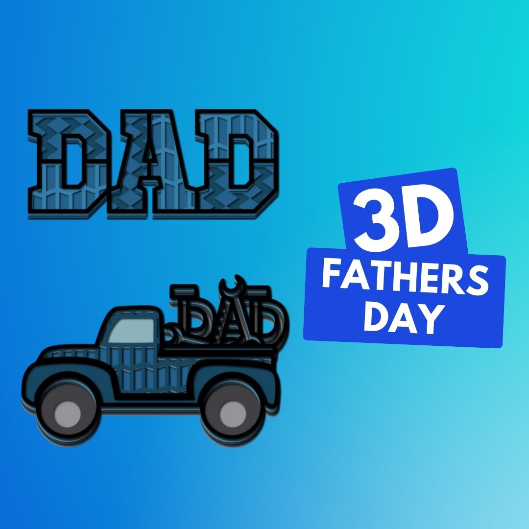 3d Fathers Day Svg Bundle Vector For Instant Download Svg Ocean