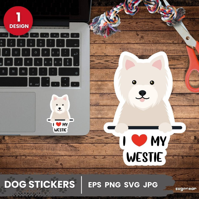 Westie Sticker SVG - svgocean