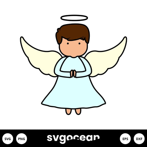 Baby Angel Svg - Svg Ocean