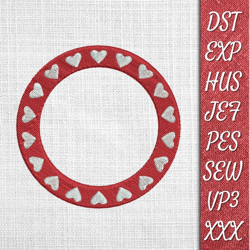 Valentines Monogram 4 Embroidery Designs - Svg Ocean