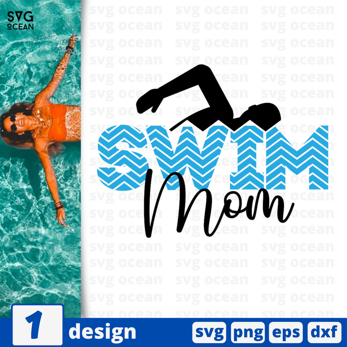 Swim mom SVG vector bundle - Svg Ocean