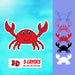 3D Crab SVG