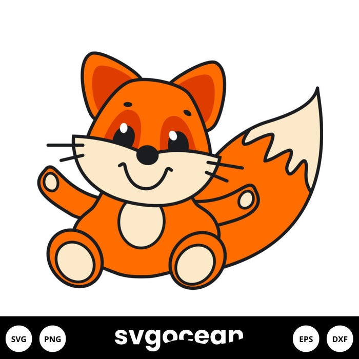 Baby Fox Svg - Svg Ocean