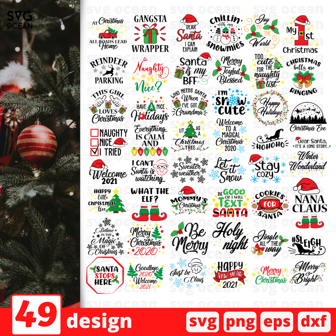Christmas SVG Megabundle vector for instant download - Svg Ocean — svgocean