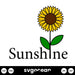 You Are My Sunshine Sunflower SVG - Svg Ocean