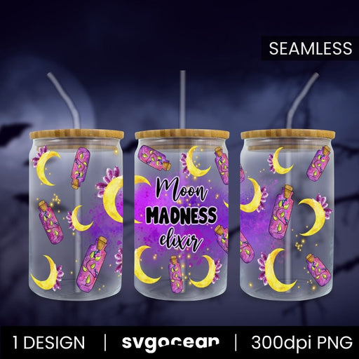 Moon Madness Elixir Can Glass PNG - Svg Ocean