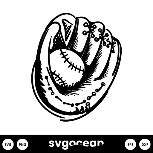Baseball Glove SVG - Svg Ocean