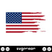 Tattered American Flag SVG - Svg Ocean