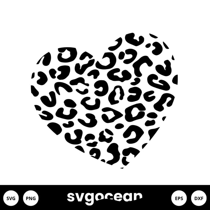 Cheetah Heart SVG - Svg Ocean