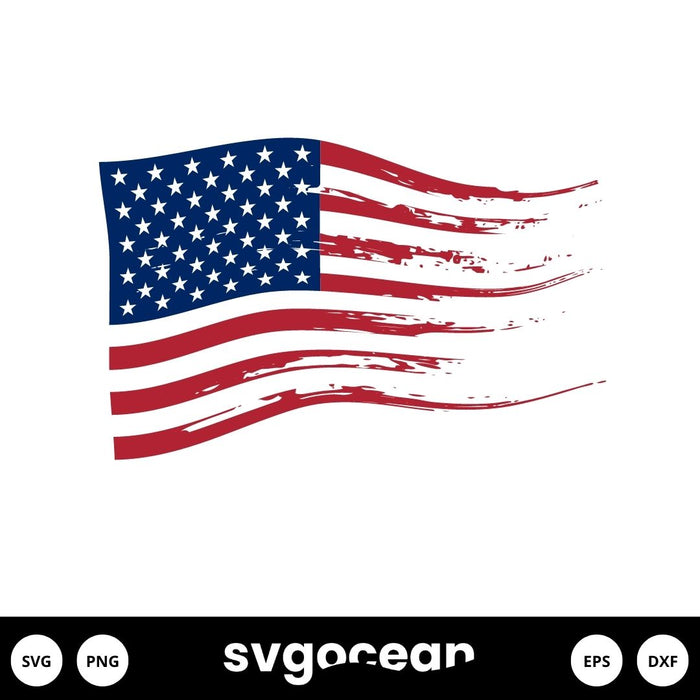 ripped flag vector