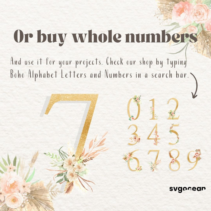 Boho Wedding Number 7 - Svg Ocean