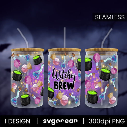 Witches Brew Can Glass PNG - Svg Ocean
