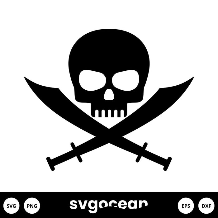Pirate Skull Svg - Svg Ocean