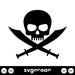 Pirate Skull Svg - Svg Ocean