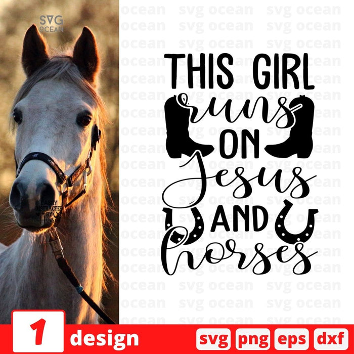 This girl runs on Jesus and horses