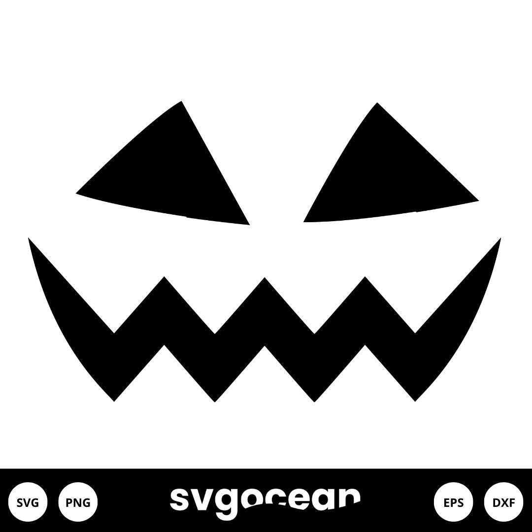 Cute Pumpkin Face Svg vector for instant download - Svg Ocean — svgocean