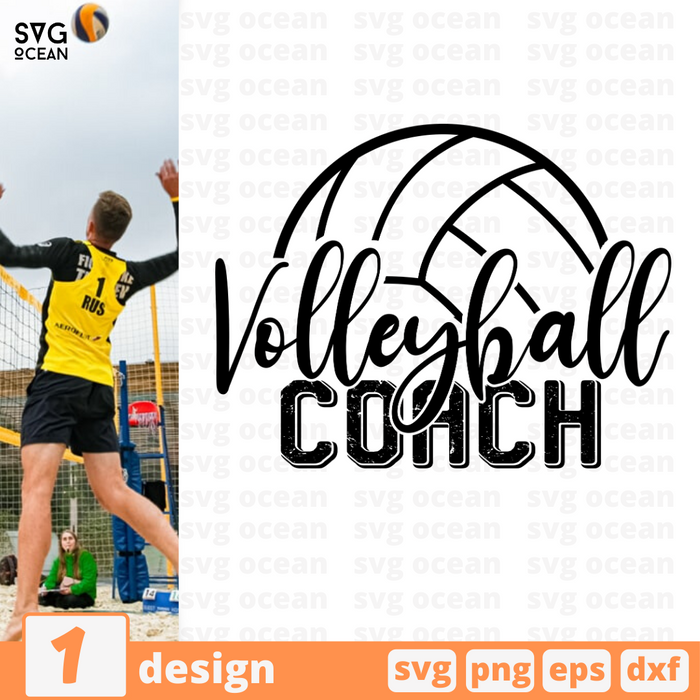 Volleyball coach SVG vector bundle - Svg Ocean