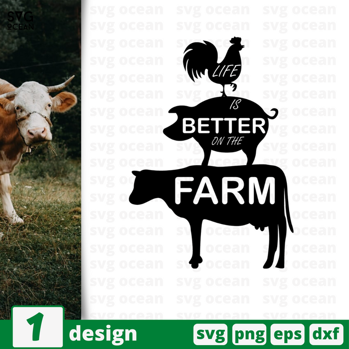 Life is better on the farm SVG vector bundle - Svg Ocean