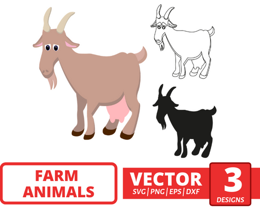 Goat SVG vector bundle - Svg Ocean