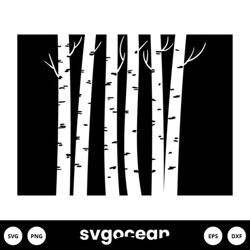Birch Tree Svg - Svg Ocean