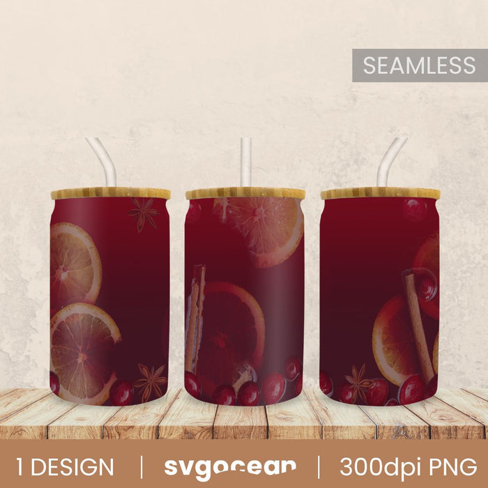 Free Mulled Wine Can Glass - Svg Ocean
