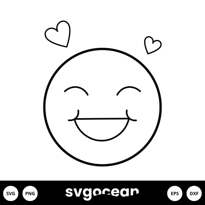 Happy Face Svg - Svg Ocean