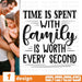 Time is spent With family Is worth Every second SVG vector bundle - Svg Ocean