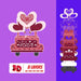 FREE 3D Valentines Day Truck SVG Cut File - Svg Ocean